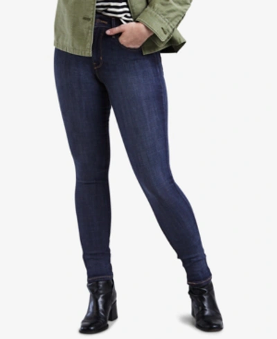Levi's Mile High Super Skinny High Rise Denim Jeans In Blue