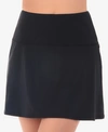 Miraclesuit Fit And Flair Swim Skirt In Black In Black