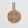 BURBERRY Pin Detail Vintage Check Wool Beret