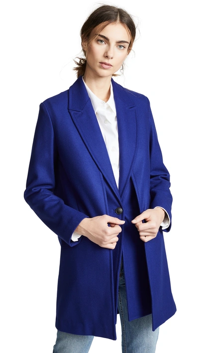 Rag & Bone Kaye Wool-blend Gilet And Coat In Bright Blue