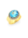 RENEE LEWIS WOMEN'S ANTIQUE DIAMOND 18K GOLD SURROUND RING,0400099961042