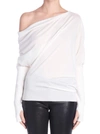 Tom Ford Off The Shoulder Cashmere & Silk Sweater In White