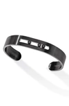 Messika Move Graphite Titanium Diamond Cuff In Titanium