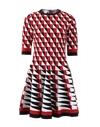 OSCAR DE LA RENTA Knit Geo Print Skirt Dress