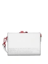 CALVIN KLEIN Metallic Leather Convertible Box Clutch