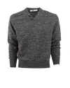 INIS MEAIN Mixed Linen Henley Sweater