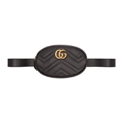 Gucci Gg Marmont Matelassé Belt Bag - 黑色 In 1000 Black