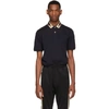 GUCCI NAVY FELINE HEAD WEB POLO