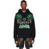 GUCCI GUCCI BLACK LOVED TIGERS HOODIE