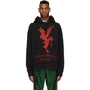 GUCCI GUCCI BLACK AND RED CHATEAU MARMONT HOODIE