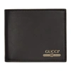 GUCCI GUCCI BLACK LOGO BIFOLD WALLET