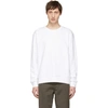 Thom Browne Rwb-stripe Cotton Sweatshirt In 100 White
