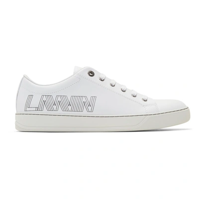 Lanvin 3d Print Trainers In White