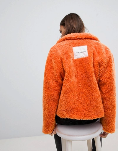 Cheap Monday Function Orange Teddy Jacket Orange ModeSens GB