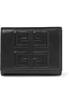 GIVENCHY EMBOSSED TEXTURED-LEATHER WALLET