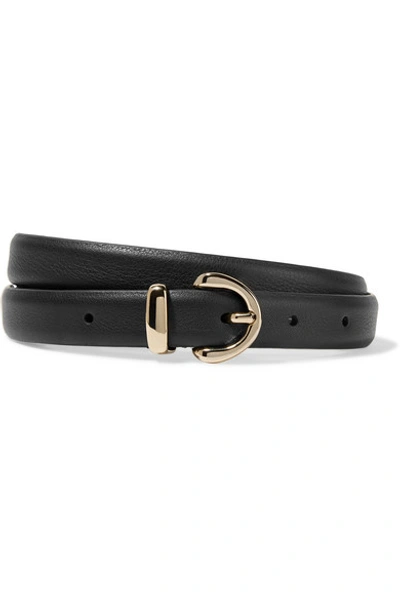 Anderson's Textured-leather Belt In Black