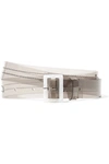 Tibi Pvc Waist Belt In Clear