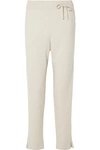 AKRIS CASHMERE-BLEND FELT TRACK PANTS