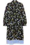 ALTUZARRA STRADA FLORAL-PRINT SILK CREPE DE CHINE DRESS