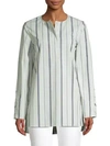 LAFAYETTE 148 Tilly Striped Cotton Tunic