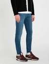 7 FOR ALL MANKIND 7 FOR ALL MANKIND MEN'S MID BLUE RONNIE TAPERED LUXE PERFORMANCE PLUS SKINNY TAPERED JEANS,13482942