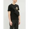 VERSACE LOGO-EMBROIDERED COTTON-JERSEY T-SHIRT