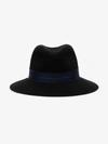 MAISON MICHEL MAISON MICHEL RIBBON DETAIL WOOL FEDORA HAT,100206600112967703