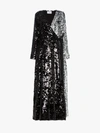 WE ARE LEONE WE ARE LEONE CONTRAST SEQUIN WRAP DRESS,FW18WRDRBS13173499