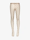 GUCCI BROWN GG SUPREME TIGHTS,5236973GA3513199437