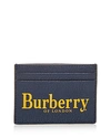 BURBERRY SANDON CREST PRINT LEATHER CARD CASE,8005984