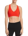 Alo Yoga Base Sports Bra In Cherry Pop