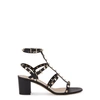 Valentino Women Black Rockstud Leather Heels, 6.5 Luxury Pumps & Heels For Women Darveys In Black