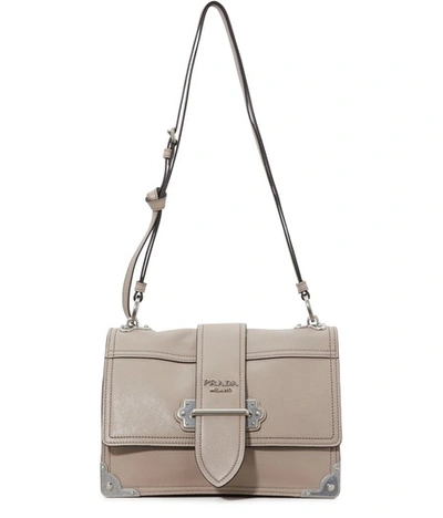 Prada Cahier Crossbody Bag In Pomice/astrale 1