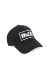 MCQ BY ALEXANDER MCQUEEN MCQ ALEXANDER MCQUEEN METAL LOGO COTTON BASEBALL CAP,10781990