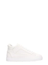 ETQ. Etq White Leather Mid 02 Sneakers,10782107