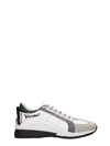 DSQUARED2 WHITE LEATHER NEW 551 SNEAKERS,10782071