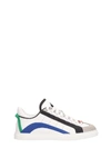 DSQUARED2 WHITE LEATHER NEW 551 SNEAKERS,10782070