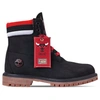 TIMBERLAND MEN'S X MITCHELL AND NESS X CHICAGO BULLS NBA 6 INCH CLASSIC PREMIUM BOOTS, BLACK - SIZE 9.5,2416307