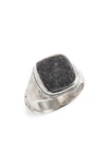 John Varvatos Silver Ring In Metallic Silver