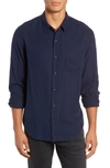 Rails Men's Wyatt Solid Cotton Sport Shirt In Indigo