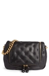 ANYA HINDMARCH SMALL VERE CHUBBY LAMBSKIN LEATHER SATCHEL - BLACK,130639