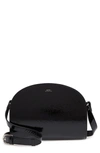 APC Sac Demilune Leather Crossbody Bag,PXBGS-F61048