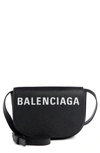 BALENCIAGA EXTRA SMALL VILLE CALFSKIN SADDLE BAG,5506390OTDM