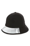 STEVE MADDEN TRANSPARENT PANEL CANVAS BUCKET HAT - BLACK,M2307