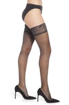 FALKE SEIDENGLATT 15 STAY-UP STOCKINGS,41519