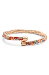 AREA STARS MULTICOLOR CRYSTAL BANGLE (NORDSTROM EXCLUSIVE),B16905GDML