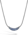 JOHN HARDY CLASSIC CHAIN SAPPHIRE ARCH NECKLACE,NBS900404BSPX16-18