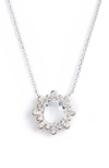 ANZIE DEW DROP WHITE TOPAZ PENDANT NECKLACE,2028SWQZ