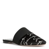 GIVENCHY BEDFORD BLACK FLAT MULES,HG14127S