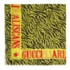 GUCCI GUCCI YELLOW AND BLACK ARLES SHAWL